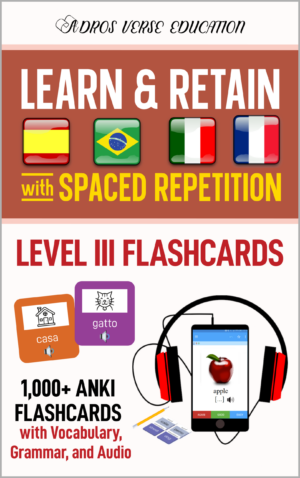 Spanish-Portuguese-Italian-French-Anki-Level-III-Elementary