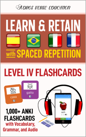 Spanish-Portuguese-Italian-French-Anki-Level-IV-Intermediate