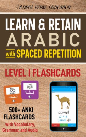 Modern Standard Arabic (MSA) Anki Flashcards I - Beginner (A1)