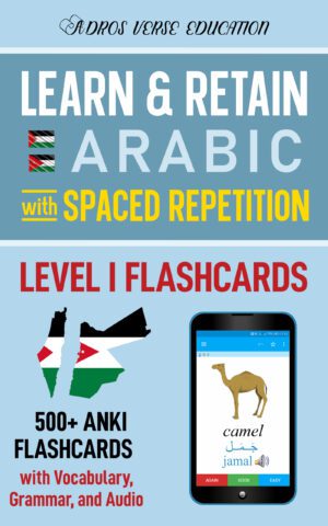 Palestinian-Jordanian Levantine Arabic Anki Flashcards - Level I (A1)