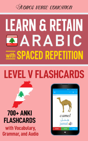 Lebanese Levantine Arabic Anki Flashcards - Level V
